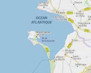 ostrov Noirmoutier - detail mapy