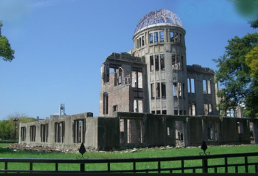 Atomový dóm, památník, zakonzervovaný ve stavu po výbuchu
