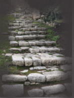 schody, po nichž chodil Pán Ježíš
